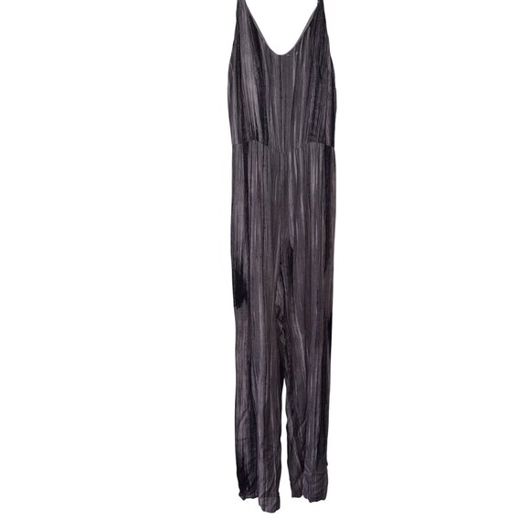 Soma Pants - Soma Weekend Loungewear XL Gray Patterned Sleeveless Jumpsuit With Adjustable St